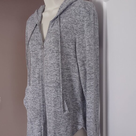 Free Loader Heather Gray Long Sleeve Full Zip Hoodie Sweatshirt - MEDIUM - Picture 1 of 8